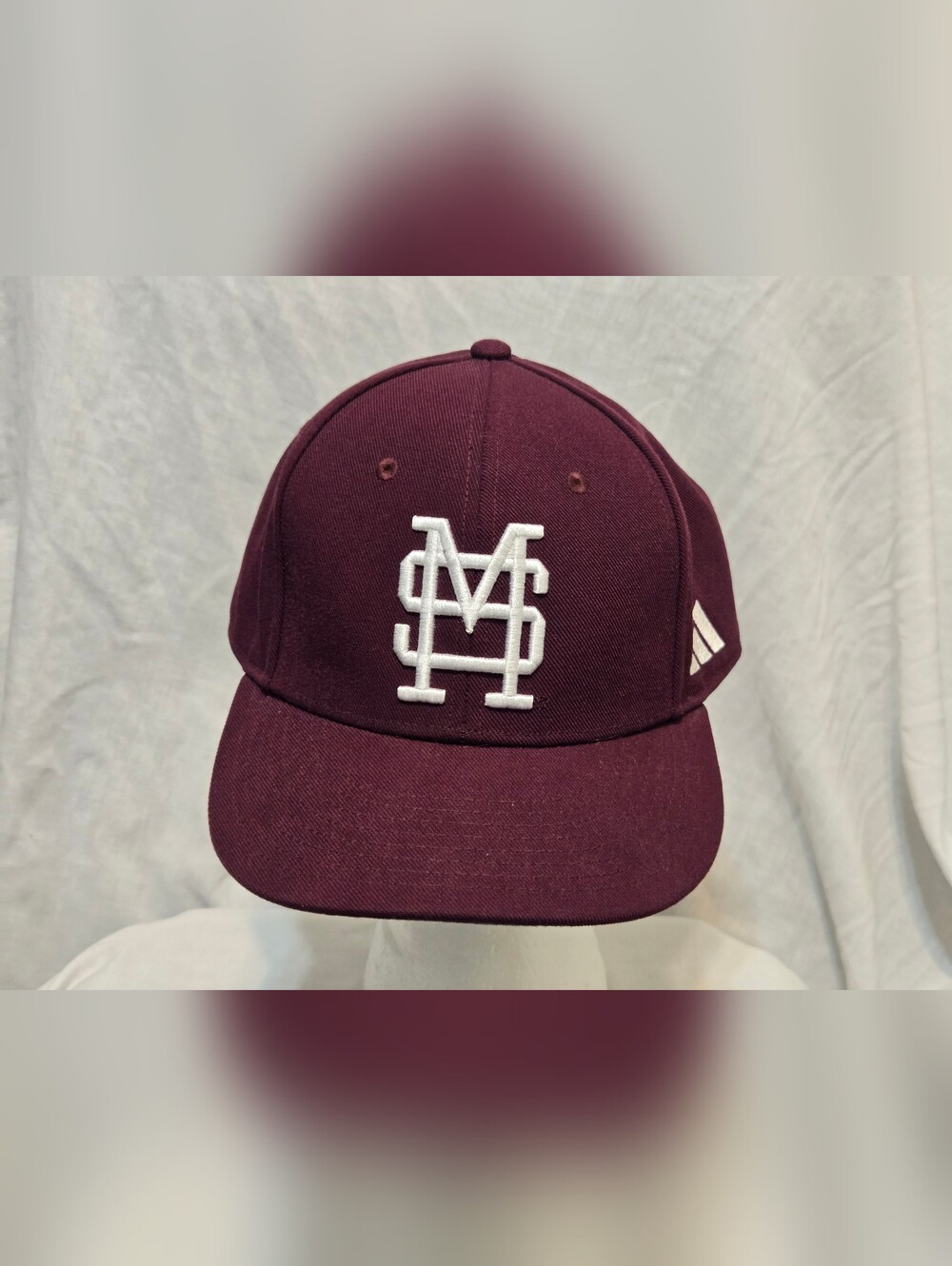 Adidas MISSISSIPPI STATE University Maroon 7 5/8 Fitted Baseball Hat